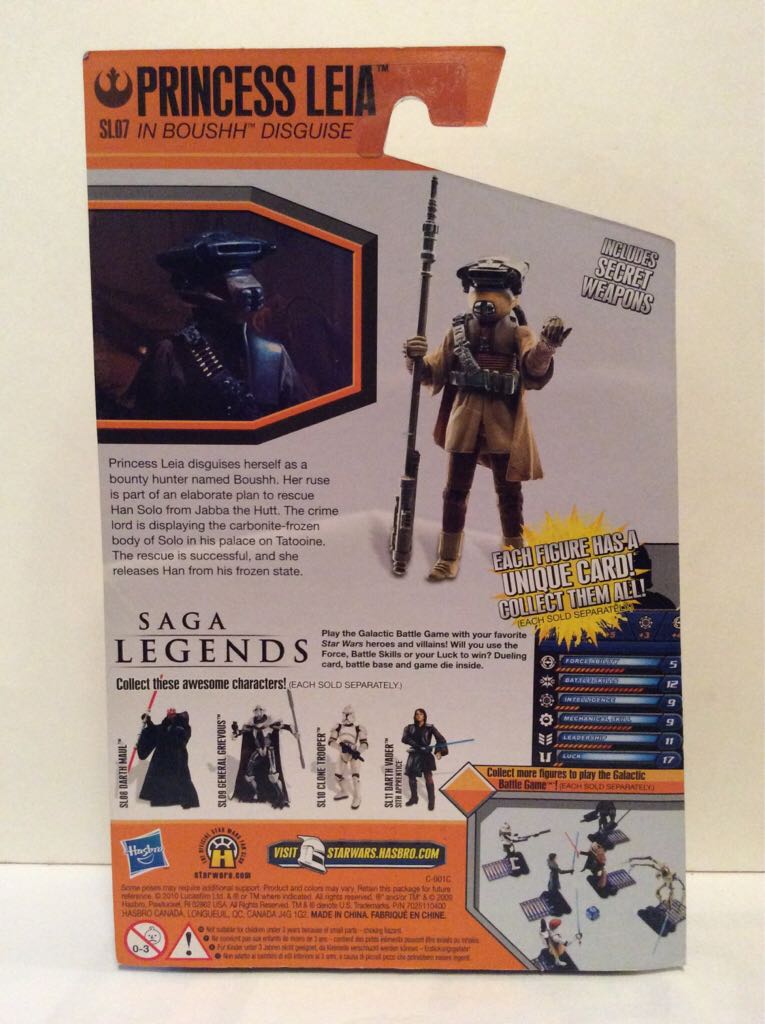 Princess Leia In Boushh Disguise (Repack) - Hasbro (Return Of The Jedi) action figure collectible [Barcode 653569511403] - Main Image 2