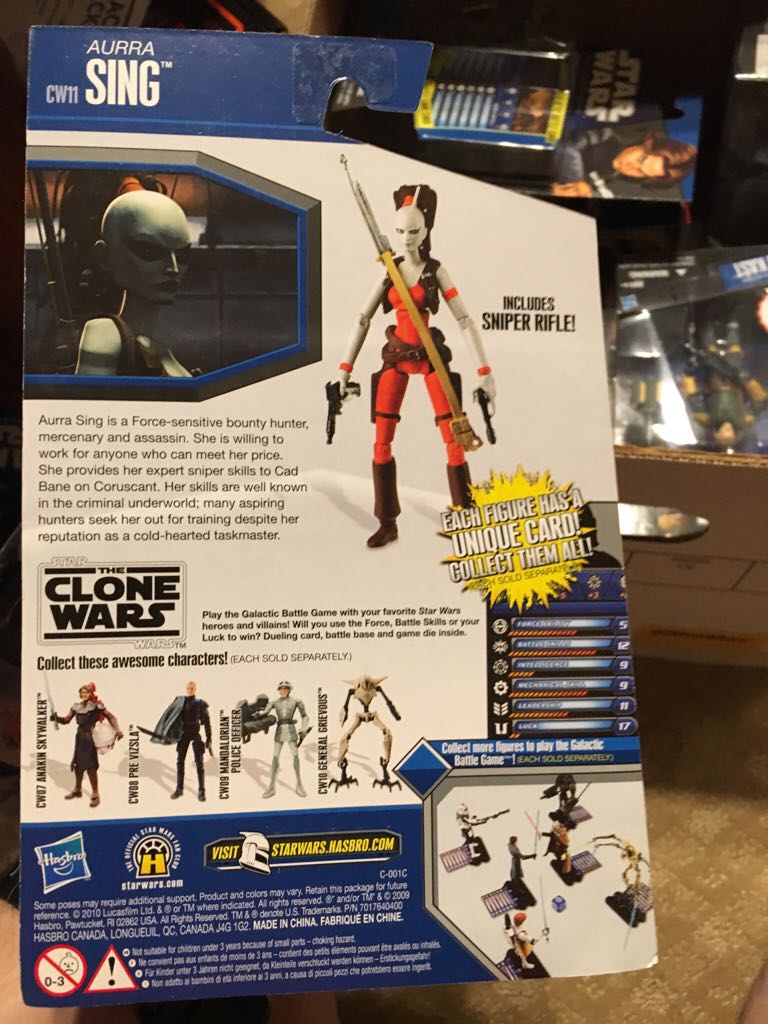 Aurra Sing - Hasbro (Star Wars - Clone Wars 2010) action figure collectible [Barcode 653569512011] - Main Image 2