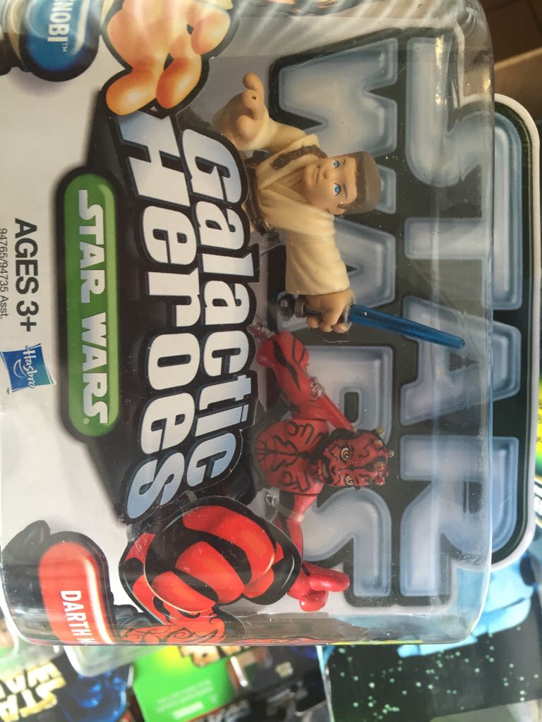 Galactic Heroes Obi-Wan Darth Maul  action figure collectible [Barcode 653569512837] - Main Image 1