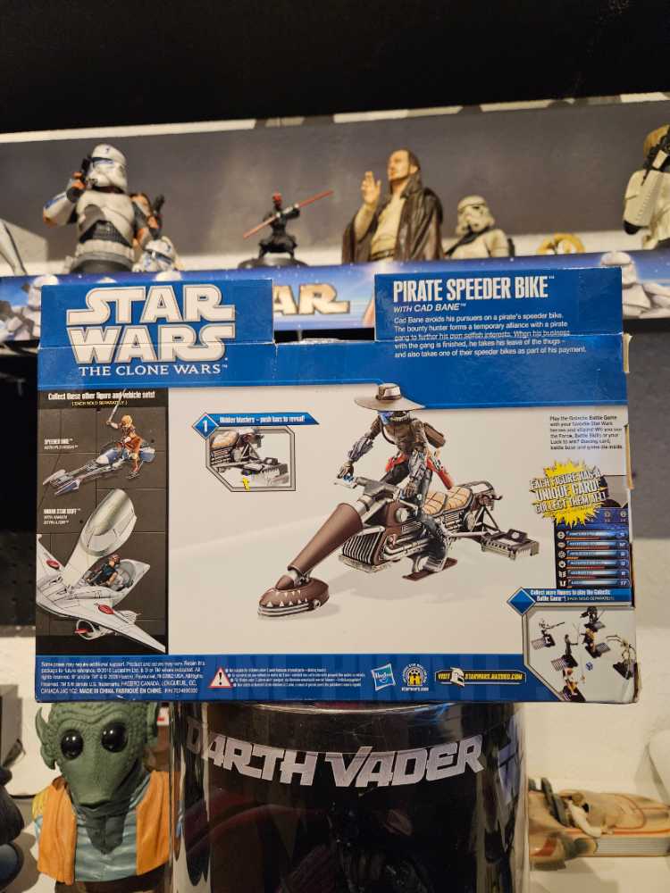 Vehicles Pirate Speeder Bike With Cad Bane  (2008-2013 The Clone Wars) action figure collectible [Barcode 653569513513] - Main Image 2