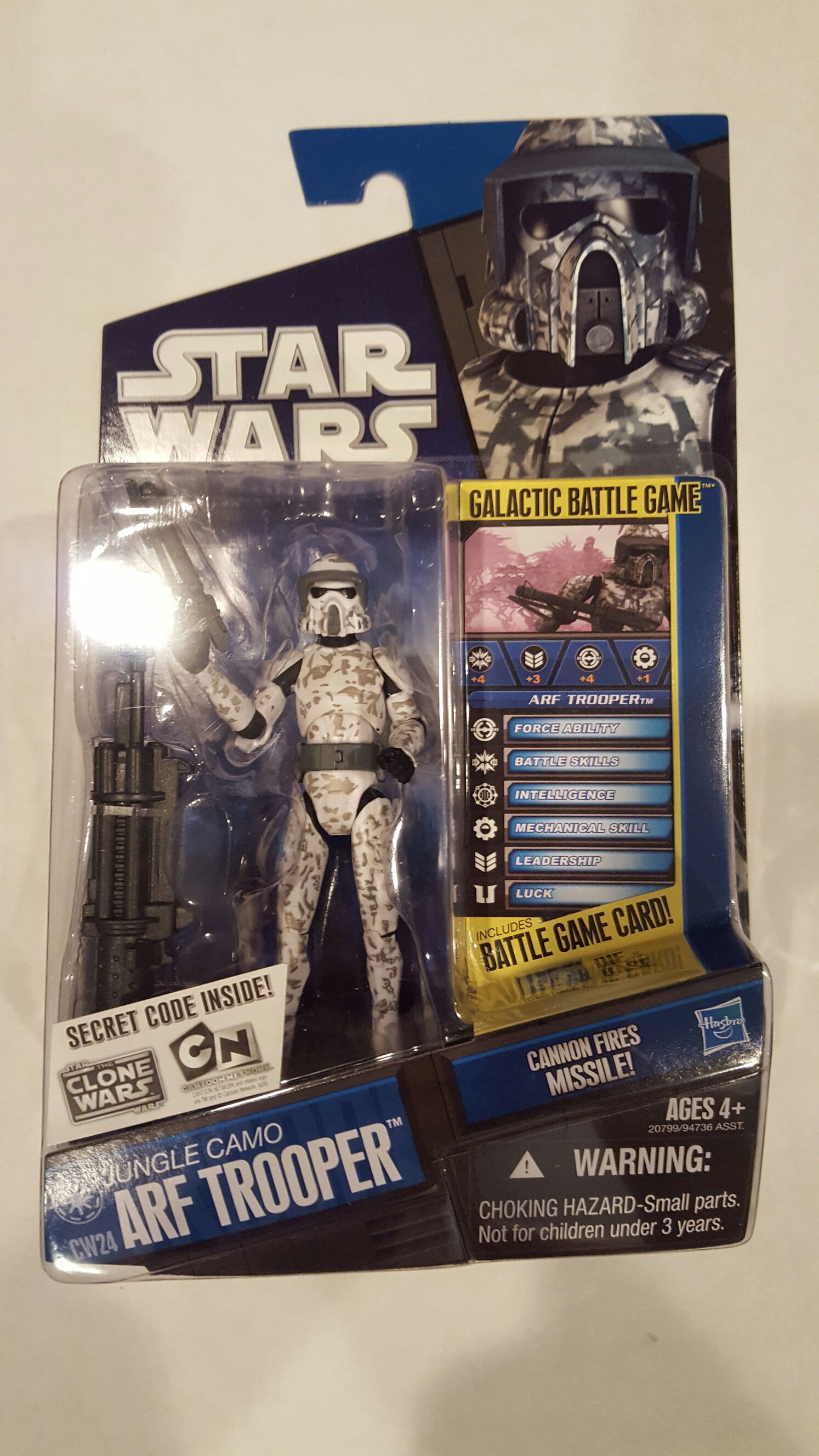 Jungle Camo Art Trooper - Hasbro (The Clone Wars - Galatic Battle Game) action figure collectible [Barcode 653569514305] - Main Image 1