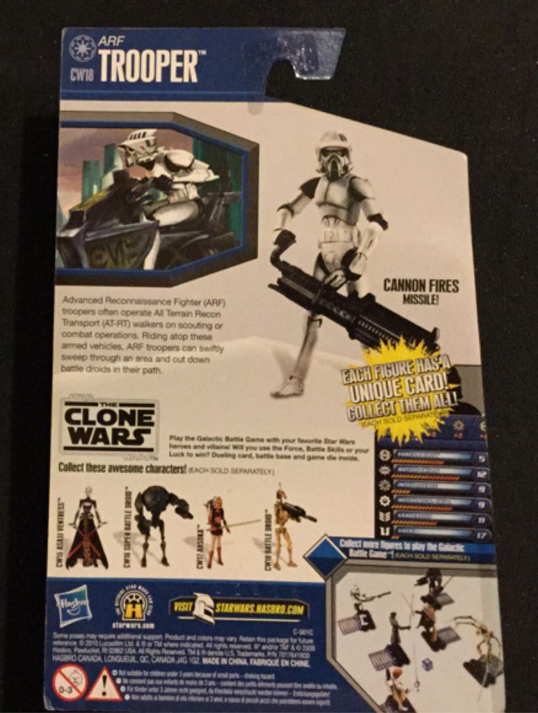 GBG CW18 - Arf Trooper - Hasbro (Star Wars Clone Wars CW18 Blue) action figure collectible [Barcode 653569514756] - Main Image 2