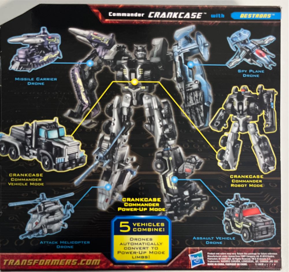 Crankcase With Destrons - Hasbro (Transformers: Power Core Combiners) action figure collectible [Barcode 653569516637] - Main Image 2