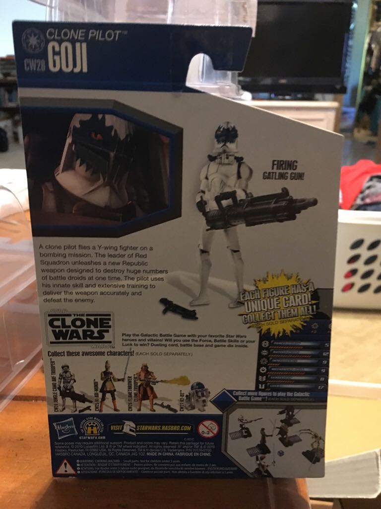 Clone Pilot Goji  - Hasbro (The Clone Wars) action figure collectible [Barcode 653569520955] - Main Image 2