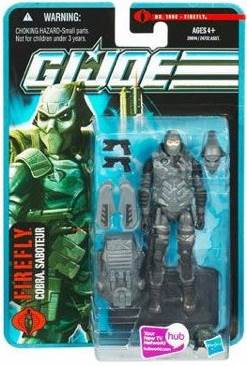 GI Joe Pursuit of Cobra 3 3/4 Inch Action Figure Firefly (Cobra Saboteur) - Hasbro (G.I. Joe: The Pursuit of Cobra) action figure collectible [Barcode 653569522553] - Main Image 1
