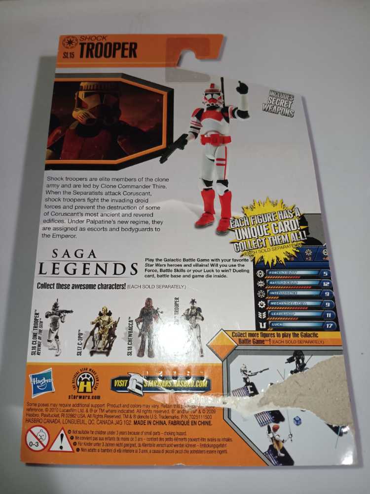 Shock Trooper (Saga Legends) - Hasbro (Revenge Of The Sith) action figure collectible [Barcode 653569523420] - Main Image 3