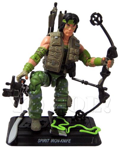 G.I. Joe Spirit Iron-Knife (Tracker) - Hasbro (Pursuit of Cobra - Jungle Assault) action figure collectible [Barcode 653569524052] - Main Image 2