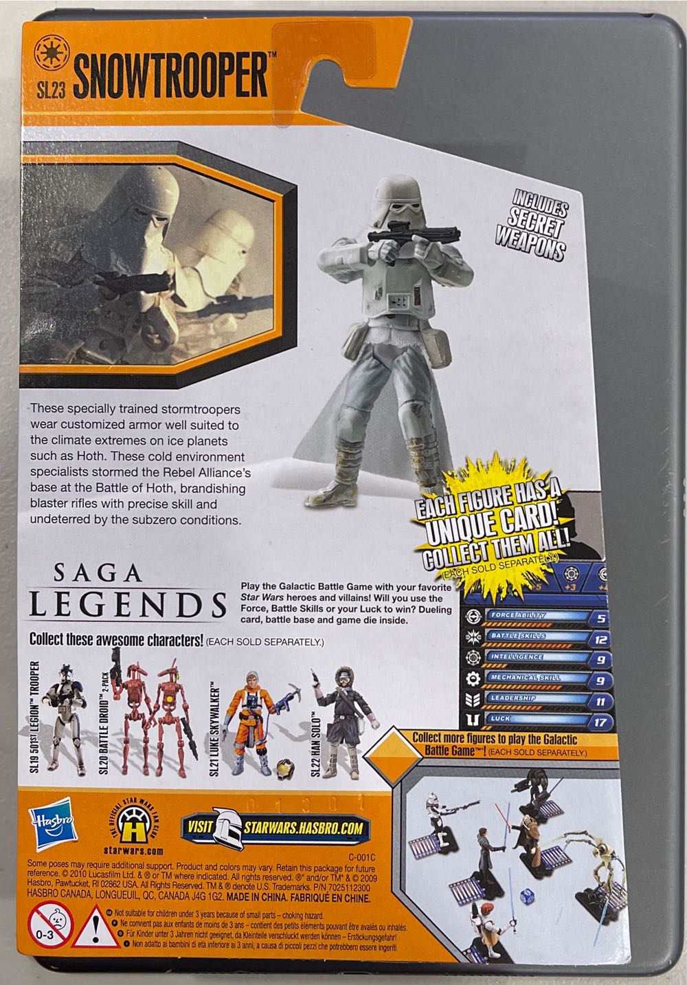 Snowtrooper (Saga Legends) - Hasbro (Empire Strikes Back) action figure collectible [Barcode 653569528456] - Main Image 2