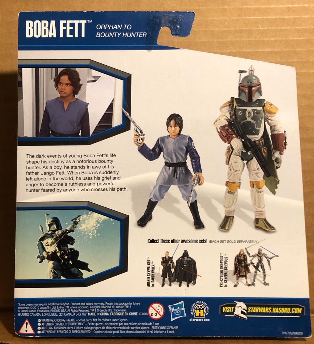 GBG 2 Pack - Boba Fett Young/Old - Hasbro (Star Wars: Legacy of the Dark Side: 3”) action figure collectible [Barcode 653569529309] - Main Image 3