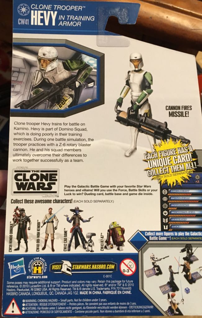 Clone Trooper Hevy - Star Wars (The Clone Wars) - Hasbro (Star Wars) action figure collectible [Barcode 653569534488] - Main Image 2