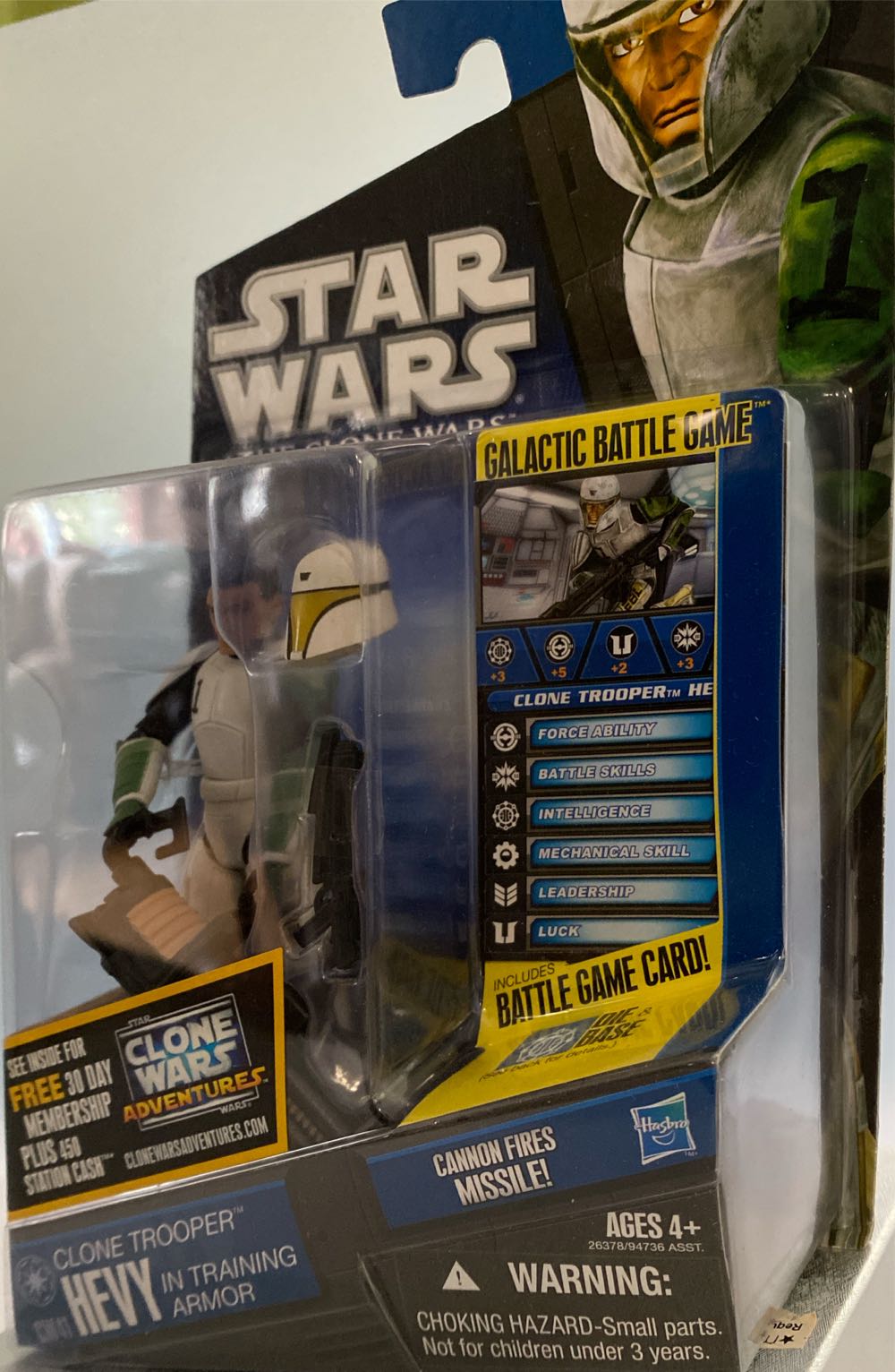 Clone Trooper Hevy - Star Wars (The Clone Wars) - Hasbro (Star Wars) action figure collectible [Barcode 653569534488] - Main Image 4