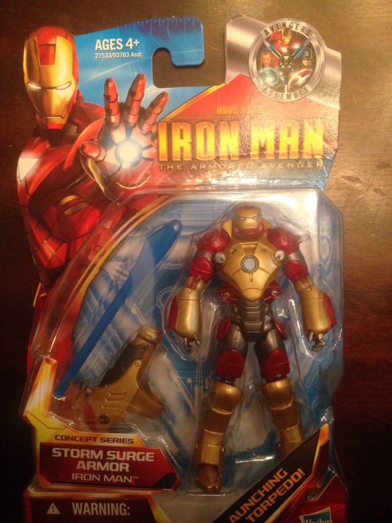Iron Man 3: Hydro Shock Iron Man Figure MIB