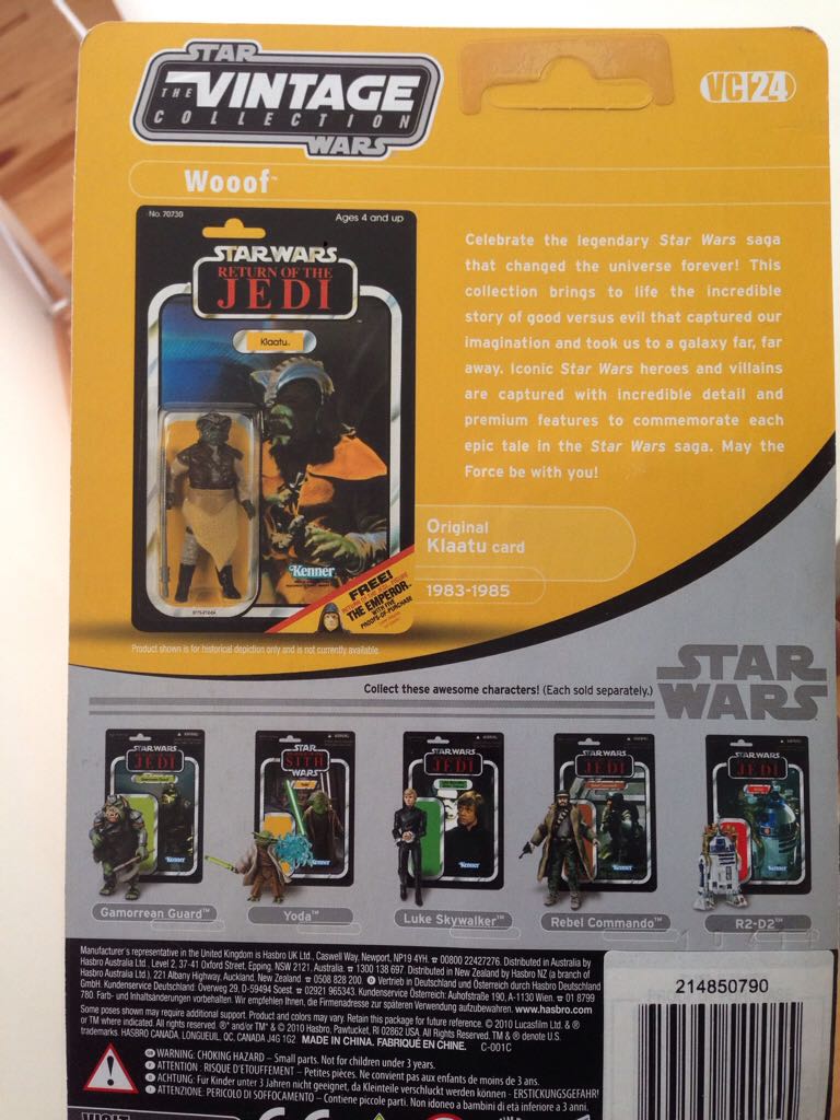 Wooof - Hasbro (Vintage Collection) (Star Wars) action figure collectible [Barcode 653569549055] - Main Image 2