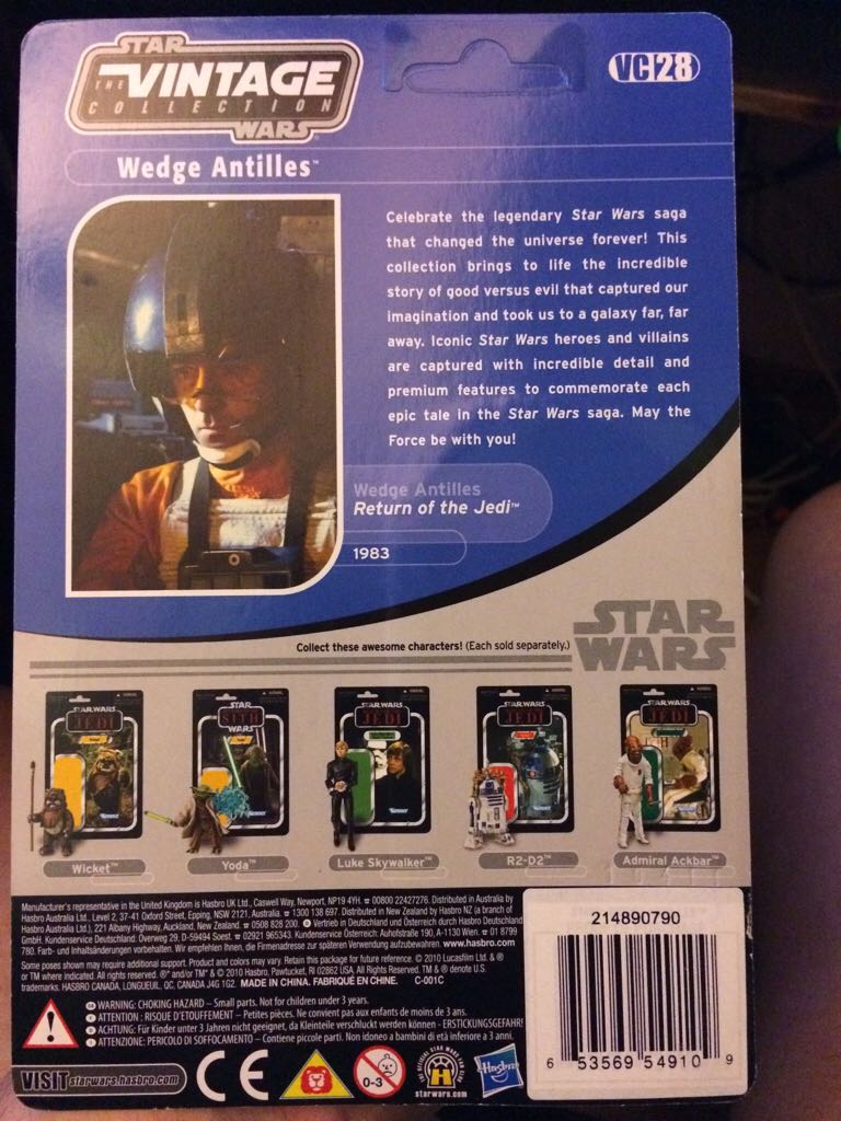Star Wars: Wedge Antilles - Hasbro (Star Wars: Return Of The Jedi) action figure collectible [Barcode 653569549109] - Main Image 2
