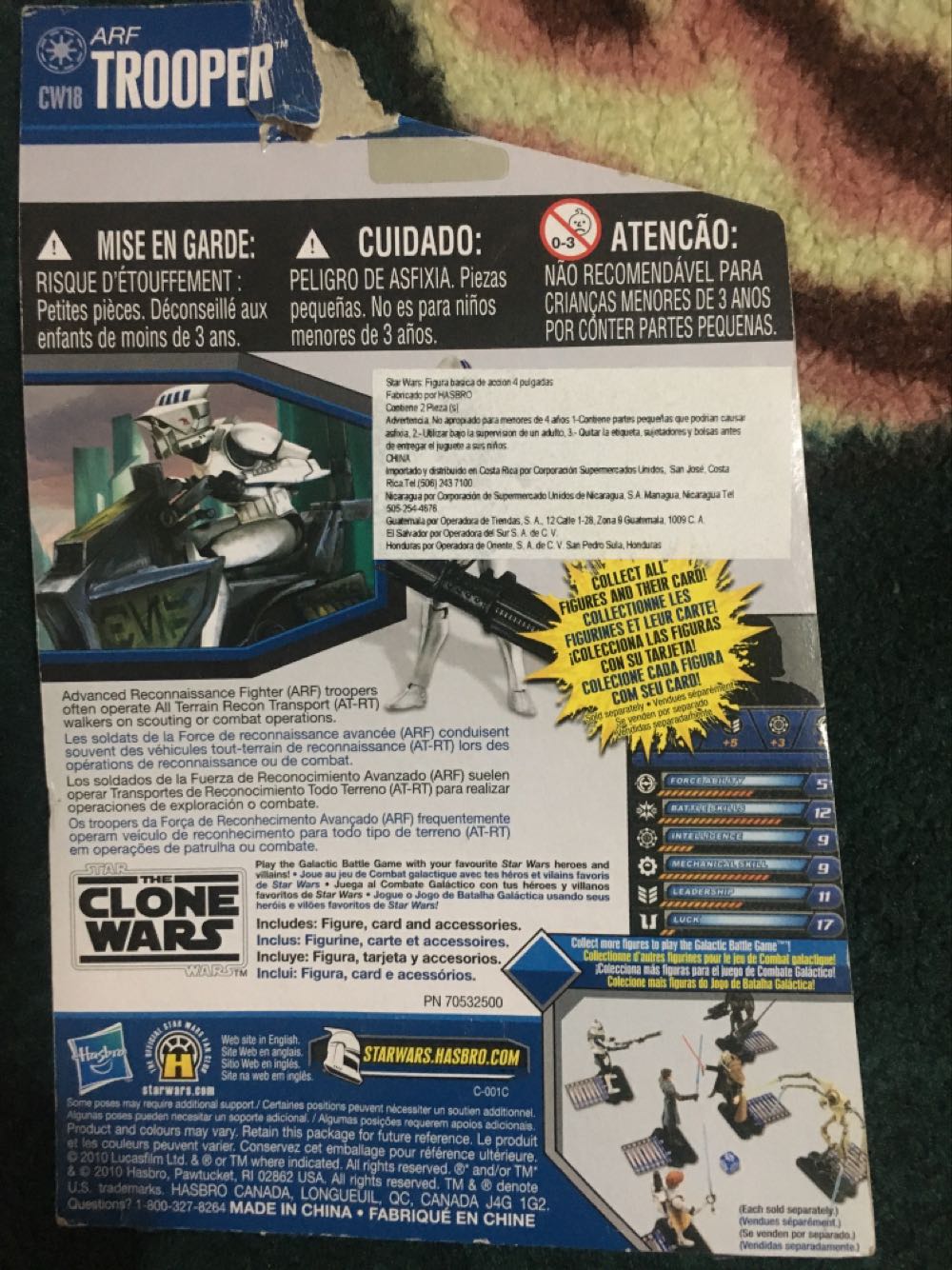 Star wars the clone wars animated 3 3/4” arf trooper action figure - Hasbro (Star Wars: The Clone Wars) action figure collectible [Barcode 653569551621] - Main Image 2