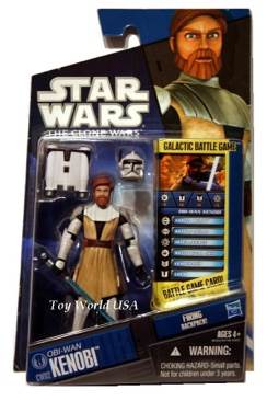 Obi-Wan Kenobi CW02 - Hasbro (The Clone Wars) action figure collectible [Barcode 653569551829] - Main Image 1