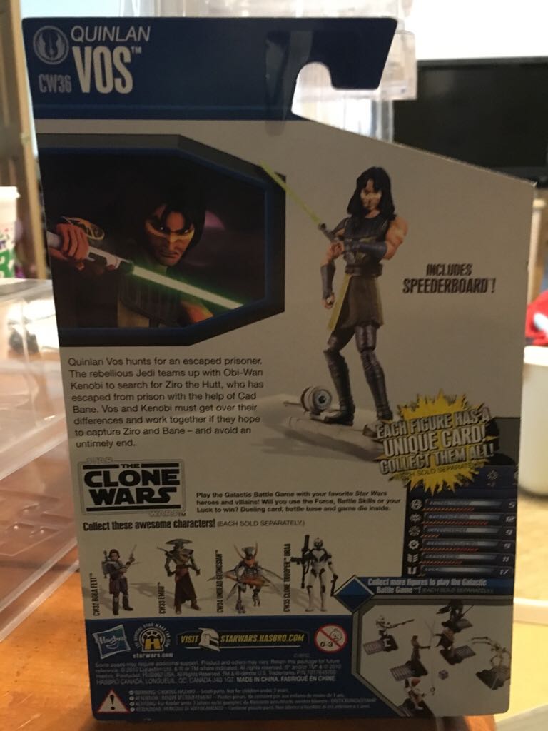 Quinlan Vos CW36 - Hasbro (Star Wars - Clone Wars 2010) action figure collectible [Barcode 653569551928] - Main Image 2