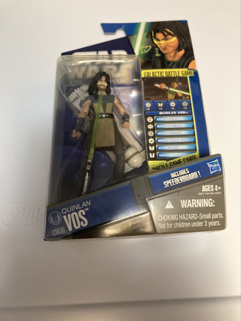 Quinlan Vos CW36 - Hasbro (Star Wars - Clone Wars 2010) action figure collectible [Barcode 653569551928] - Main Image 3