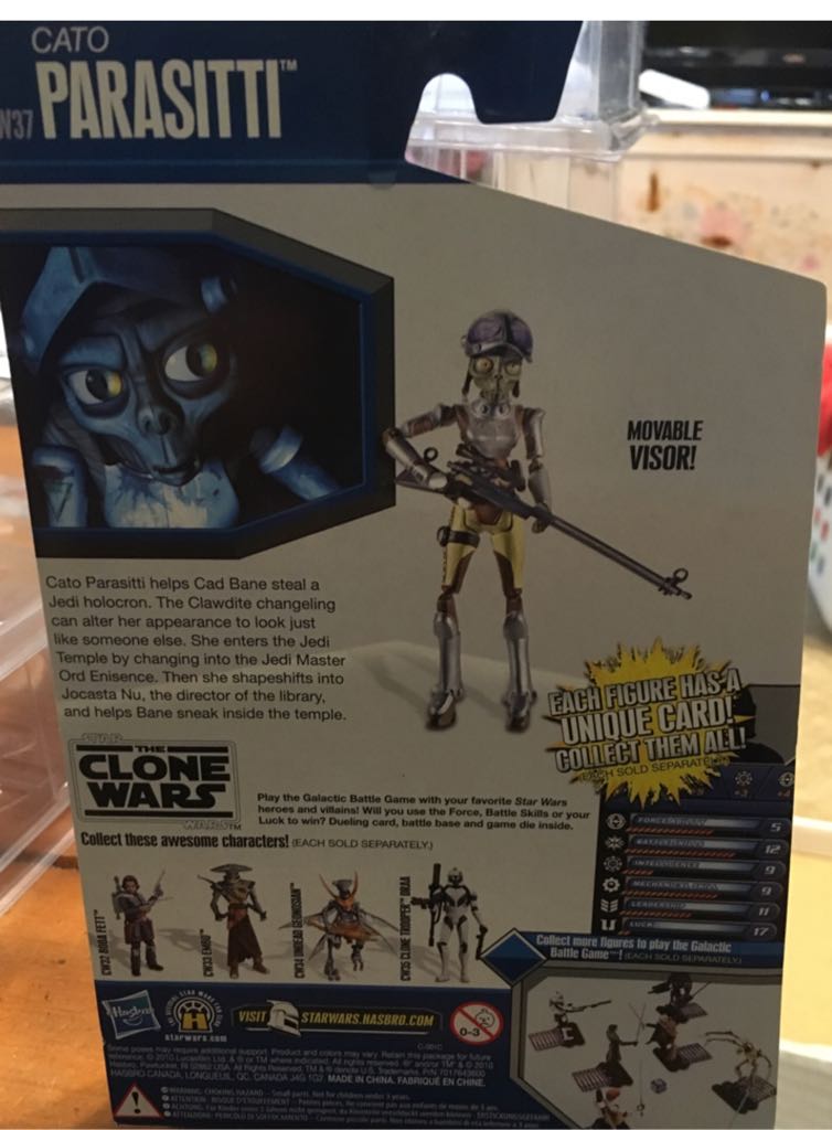 Cato Parasitti  - Hasbro (The Clone Wars - Galatic Battle Game) action figure collectible [Barcode 653569551973] - Main Image 2