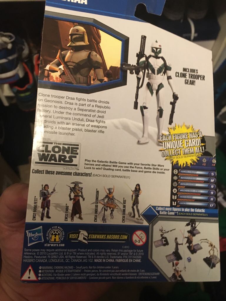 Clone Trooper Draa  (Star Wars - Clone Wars 2010) action figure collectible [Barcode 653569551997] - Main Image 2