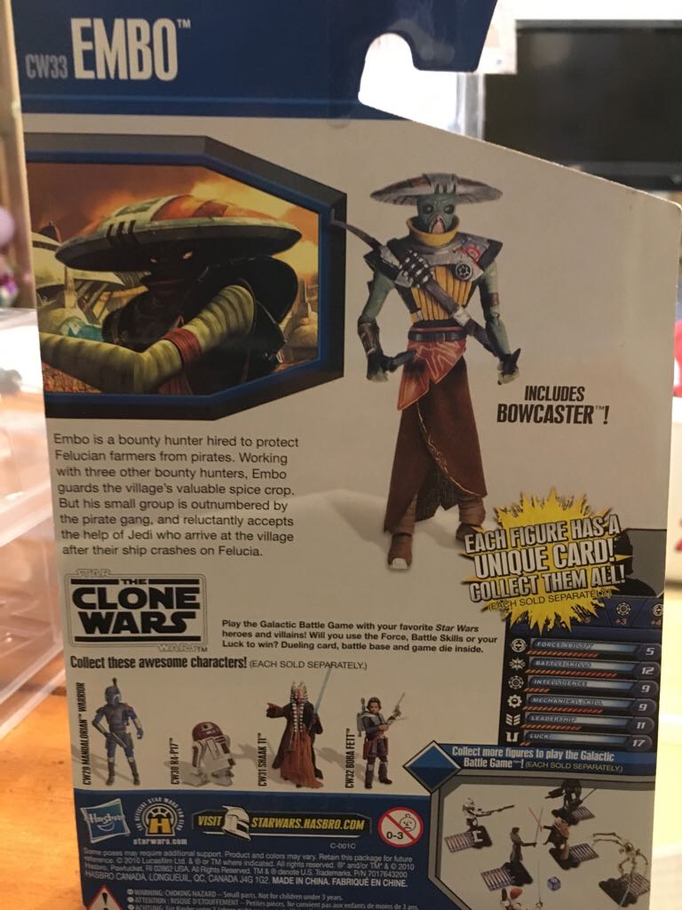 Embo - Hasbro (Star Wars - Clone Wars 2010) action figure collectible [Barcode 653569552024] - Main Image 2
