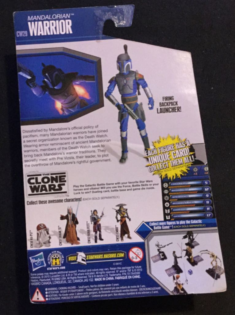 Death Watch CW Mandolorian Warrior - Hasbro (The Clone Wars) action figure collectible [Barcode 653569552222] - Main Image 2