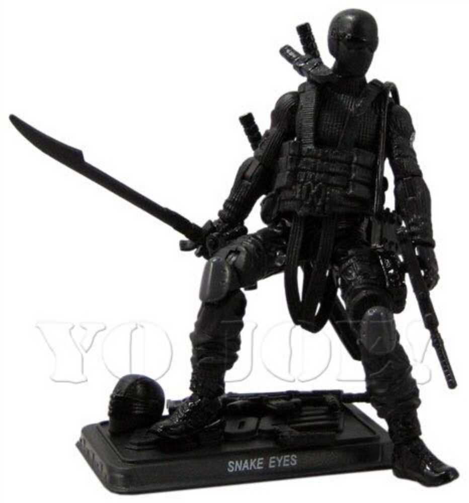Snake Eyes {Version 8} (Ninja Commando) - G. I. Joe (Pursuit Of Cobra - Desert Battle) action figure collectible [Barcode 653569553502] - Main Image 4