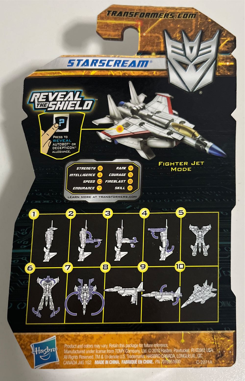 Transformers: Hunt for the Decepticons Hasbro Legends Mini Action Figure Starscream - Hasbro (Transformers reveal the shield) action figure collectible [Barcode 653569557654] - Main Image 2