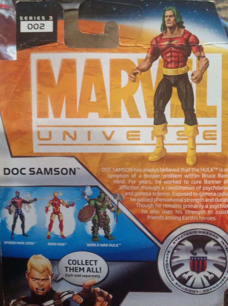 Marvel Universe DOC SAMSON S.H.I.E.L.D. Files Series  - Hasbro (Marvel Universe 3.75”) action figure collectible [Barcode 653569564232] - Main Image 2