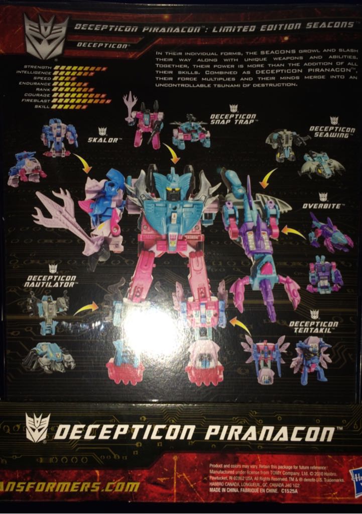 Piranacon - Hasbro (Transformers G1 Reissue) action figure collectible [Barcode 653569566175] - Main Image 2