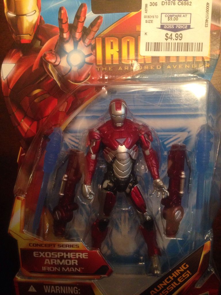 Iron Man: Exosphere Armor - Hasbro (Iron Man: The Armored Avenger) action figure collectible [Barcode 653569566694] - Main Image 1