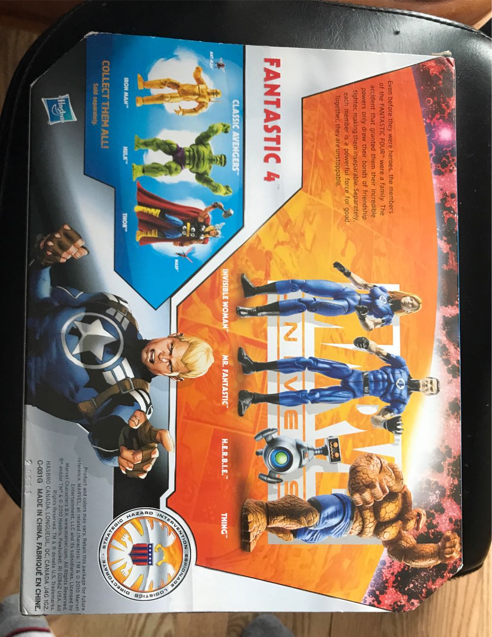 Marvel Universe FANTASTIC FOUR Set 4 Pack CLEAR INVISIBLE WOMAN Variant 3.75” - Hasbro (Marvel Universe Super Hero Team Pack) action figure collectible [Barcode 653569567097] - Main Image 3