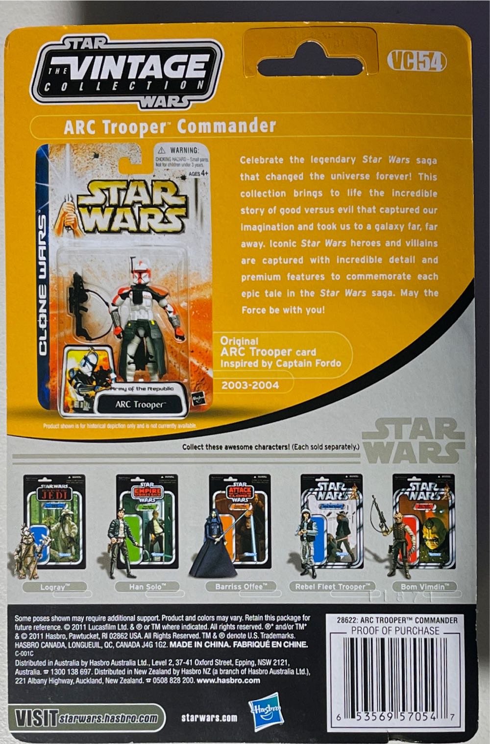 ARC Trooper Commander (Captain Fordo) - Hasbro (Star Wars: Expanded Universe) action figure collectible [Barcode 653569570547] - Main Image 3