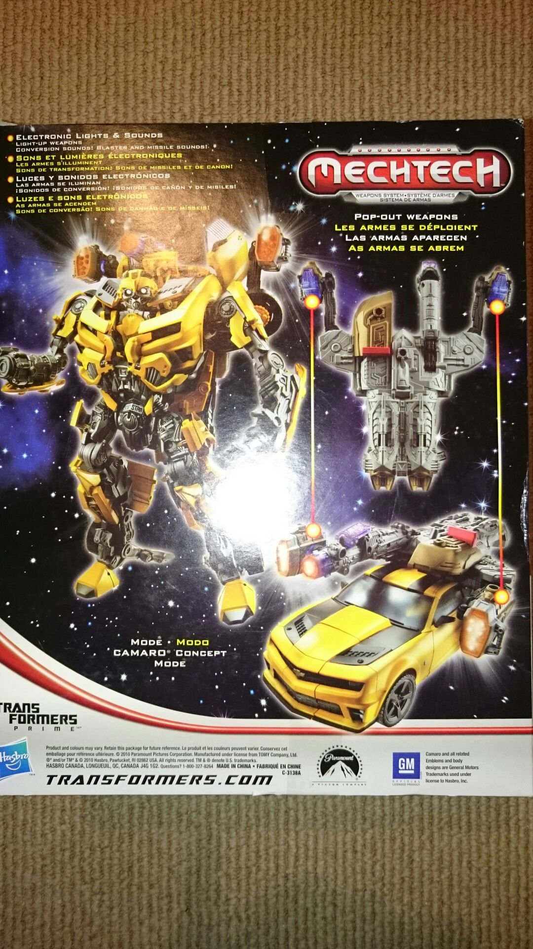 Transformers Dark of the Moon Bumblebee - Hasbro (Transformers: Dark Of The Moon) action figure collectible [Barcode 653569571926] - Main Image 2