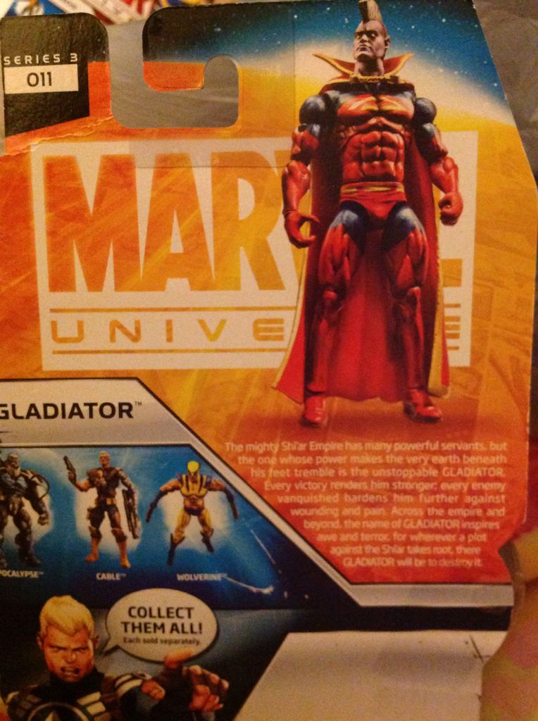 Marvel Universe Gladiator 3.75 - Hasbro (Marvel Universe) action figure collectible [Barcode 653569579144] - Main Image 2