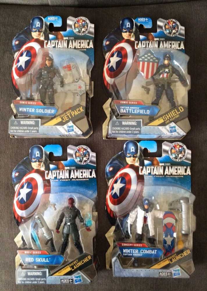 Captain america movie 4 inch series 1 action figure battlefield captain america wwii - Hasbro (The Legacy Collection) action figure collectible [Barcode 653569583806] - Main Image 4