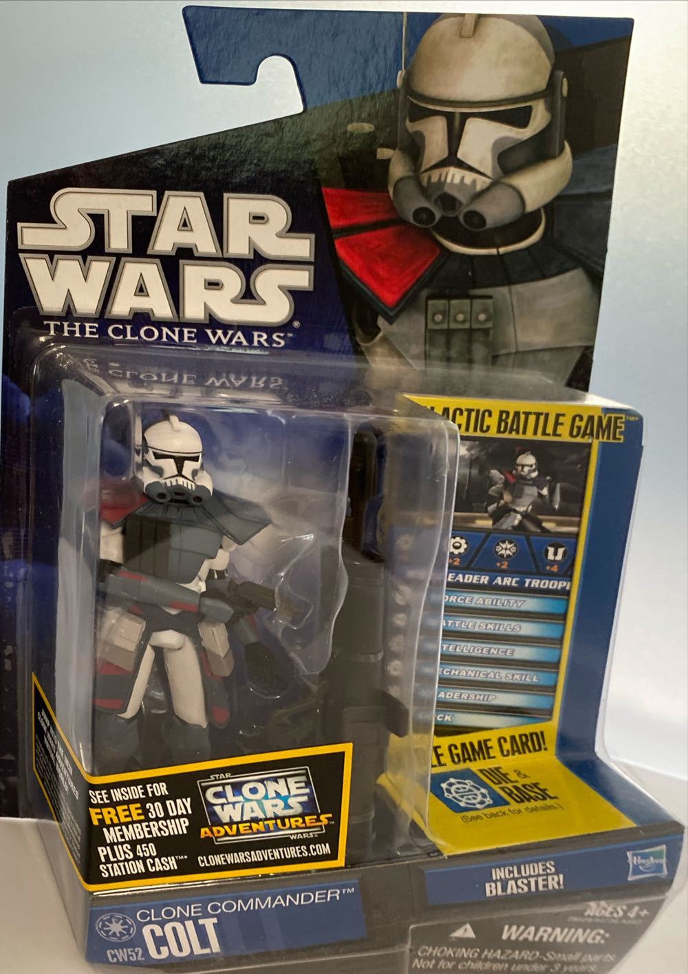 Clone Commander Colt CW52 - Hasbro (Star Wars - Clone Wars 2010) action figure collectible [Barcode 653569586982] - Main Image 3