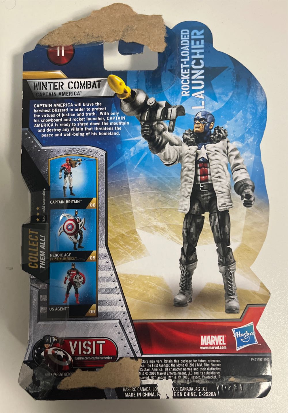 Captain America (Winter Combat) - Hasbro (Captain America - The First Avenger) action figure collectible [Barcode 653569587705] - Main Image 2