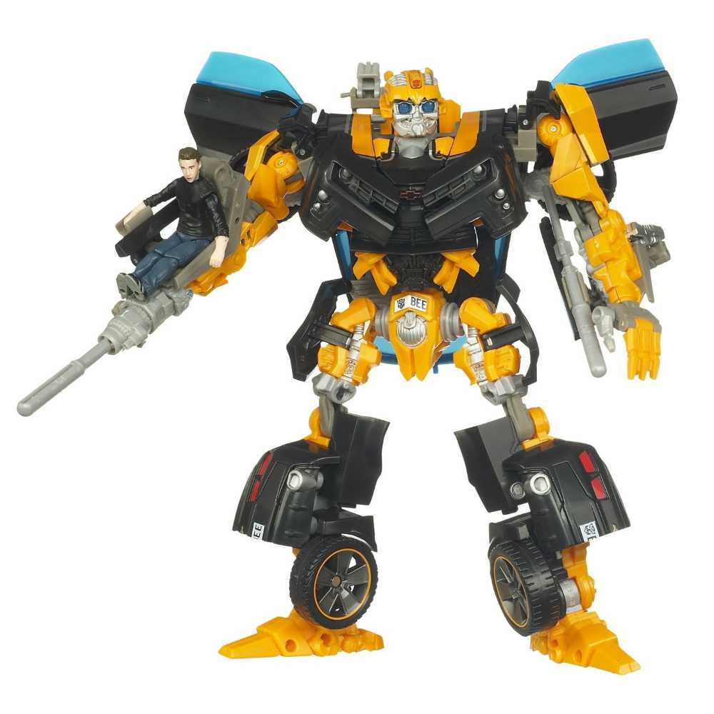 Transformers Dark Of The Moon: Bumblebee and Sam Witwicky - Hasbro (Deluxe Class) action figure collectible [Barcode 653569589686] - Main Image 4