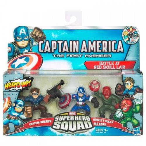Marvel Super Hero Squad: Battle At Red Skull Lair - Hasbro (Captain America: The First Avenger) action figure collectible [Barcode 653569593706] - Main Image 1