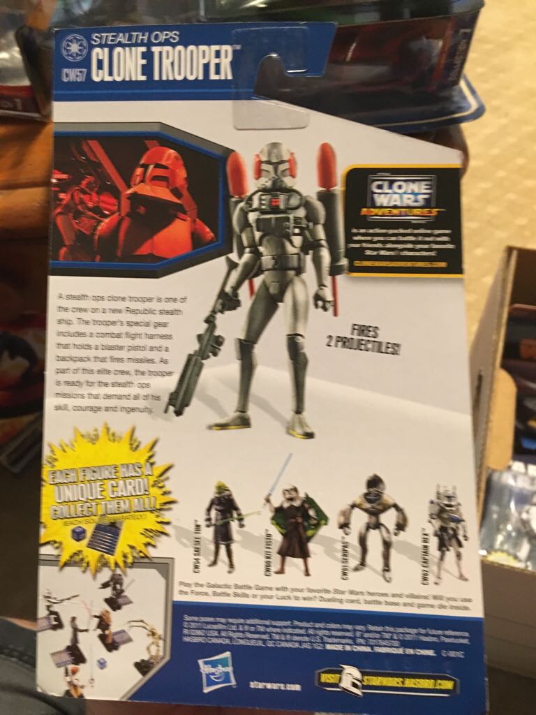 Clone Wars - CW57 - Stealth Ops Clone Trooper - Hasbro (The Clone Wars) action figure collectible [Barcode 653569598251] - Main Image 2