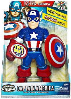 Captain America (Super Hero Squad) - Hasbro (Captain America The First Avenger) action figure collectible [Barcode 653569599050] - Main Image 1