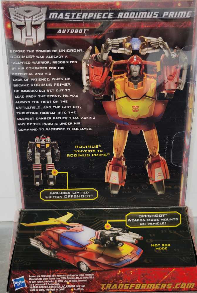 Rodimus Prime With Offshoot 1st Boxed Targetmaster  - Hasbro (Masterpiece) action figure collectible [Barcode 653569611653] - Main Image 4