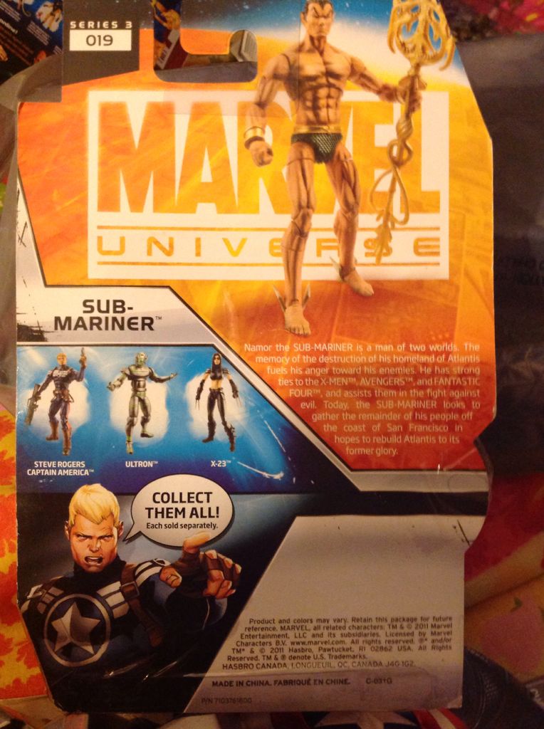 Sub-Mariner - Hasbro (Marvel Universe) action figure collectible [Barcode 653569615057] - Main Image 2