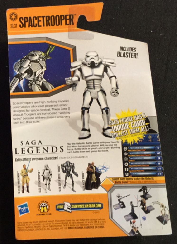 Spacetrooper SL - Hasbro (Star Wars - Saga Legends) action figure collectible [Barcode 653569621263] - Main Image 2