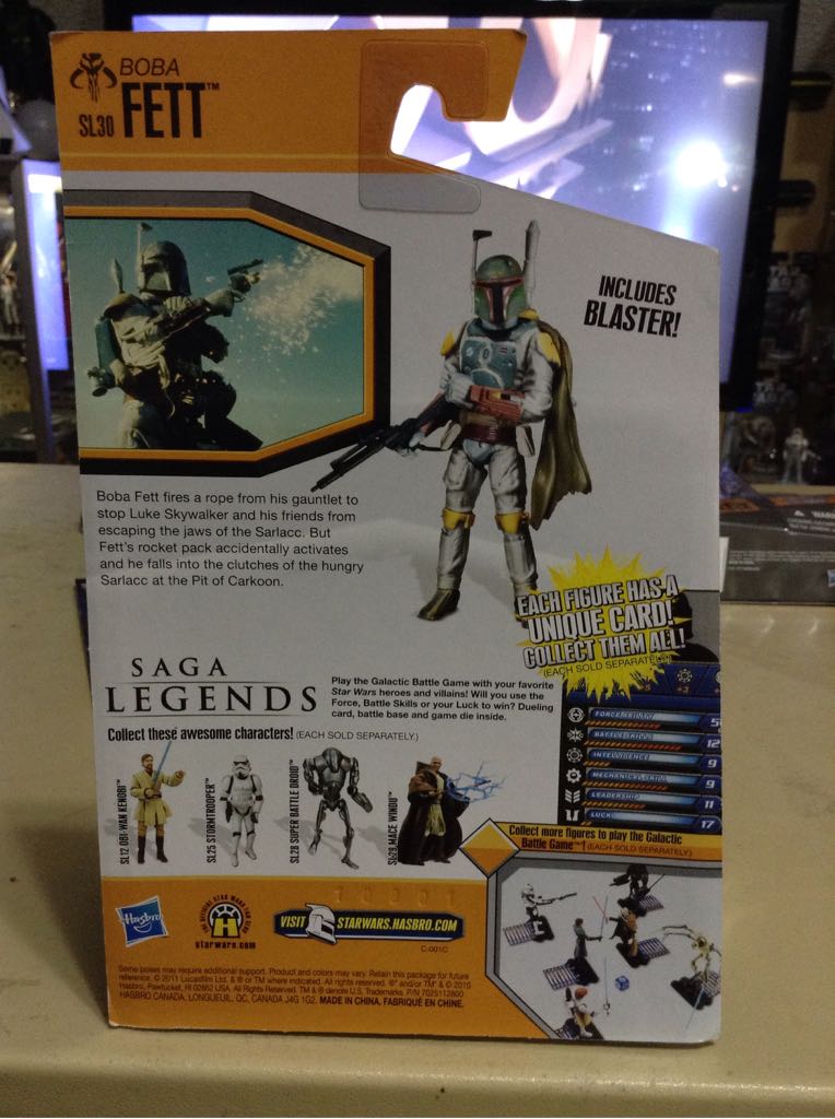 Boba Fett (Repack) - Star Wars Saga Legends - Hasbro (Star Wars) action figure collectible [Barcode 653569621287] - Main Image 2
