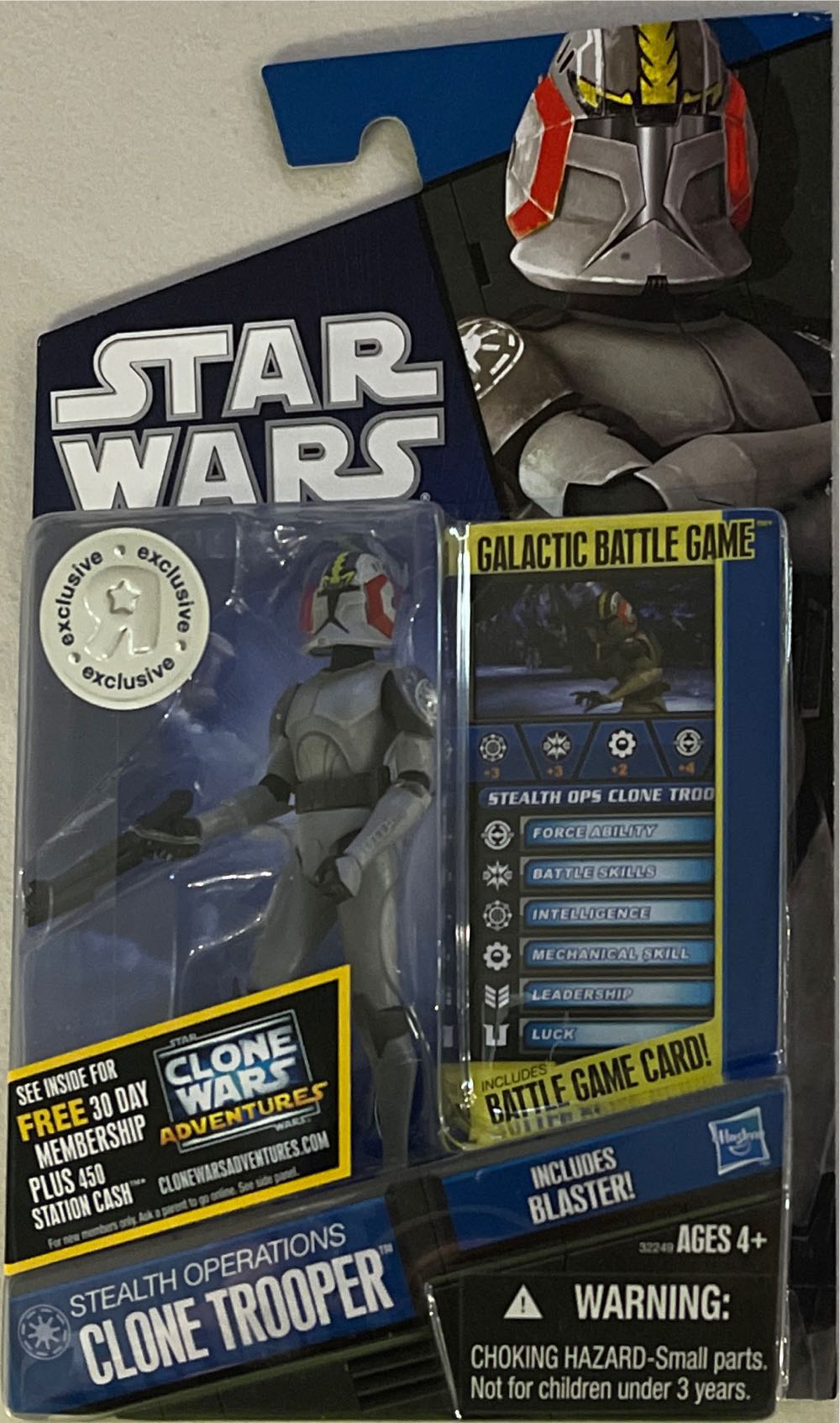 Stealth Operations Clone Trooper - Hasbro (Galactic Battle Game) action figure collectible [Barcode 653569622451] - Main Image 3