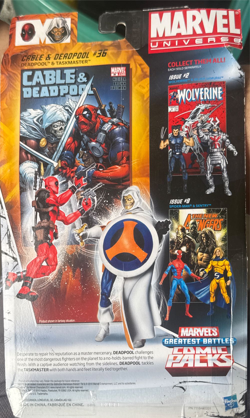 Marvel-Deadpool & Taskmaster - Hasbro (Marvel-Marvel Legend Series 3.75”) action figure collectible [Barcode 653569625278] - Main Image 4