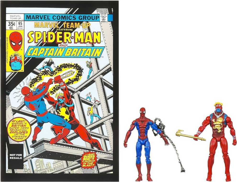 Marvel Universe Marvel’s Greatest Battles Comic Packs Spider-Man Captain Britan - Hasbro (Greatest Battles) action figure collectible [Barcode 653569625292] - Main Image 3