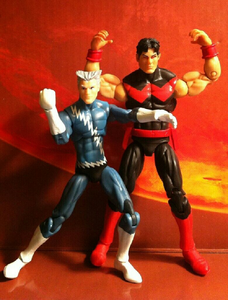 Wonder Man & Quicksilver - Hasbro (Marvel Universe) action figure collectible [Barcode 653569625339] - Main Image 2